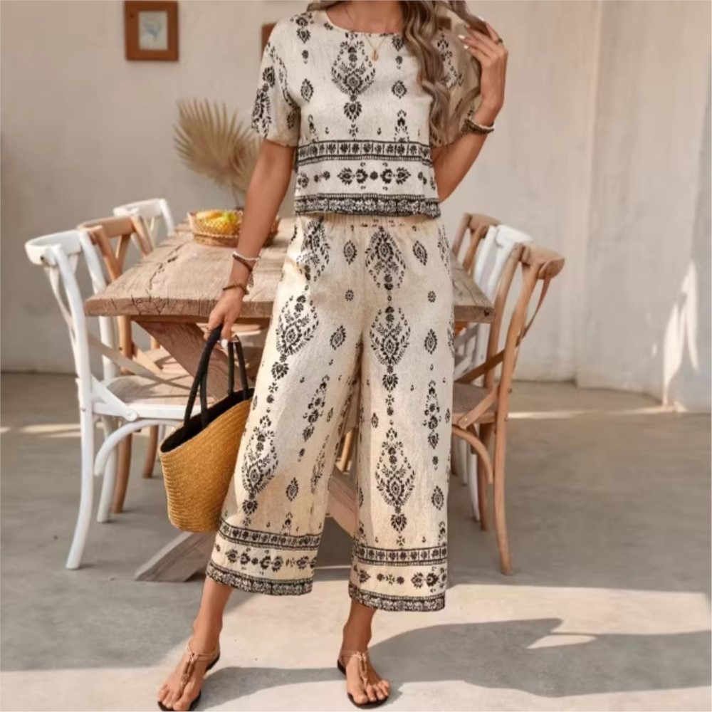 New Ethnic Fashion - Completo da donna estivo casual elegante