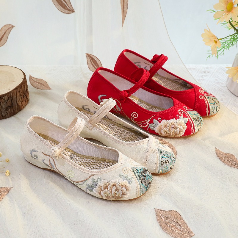 New Ethnic Fashion - Scarpe Casual da Donna, Moda Vintage