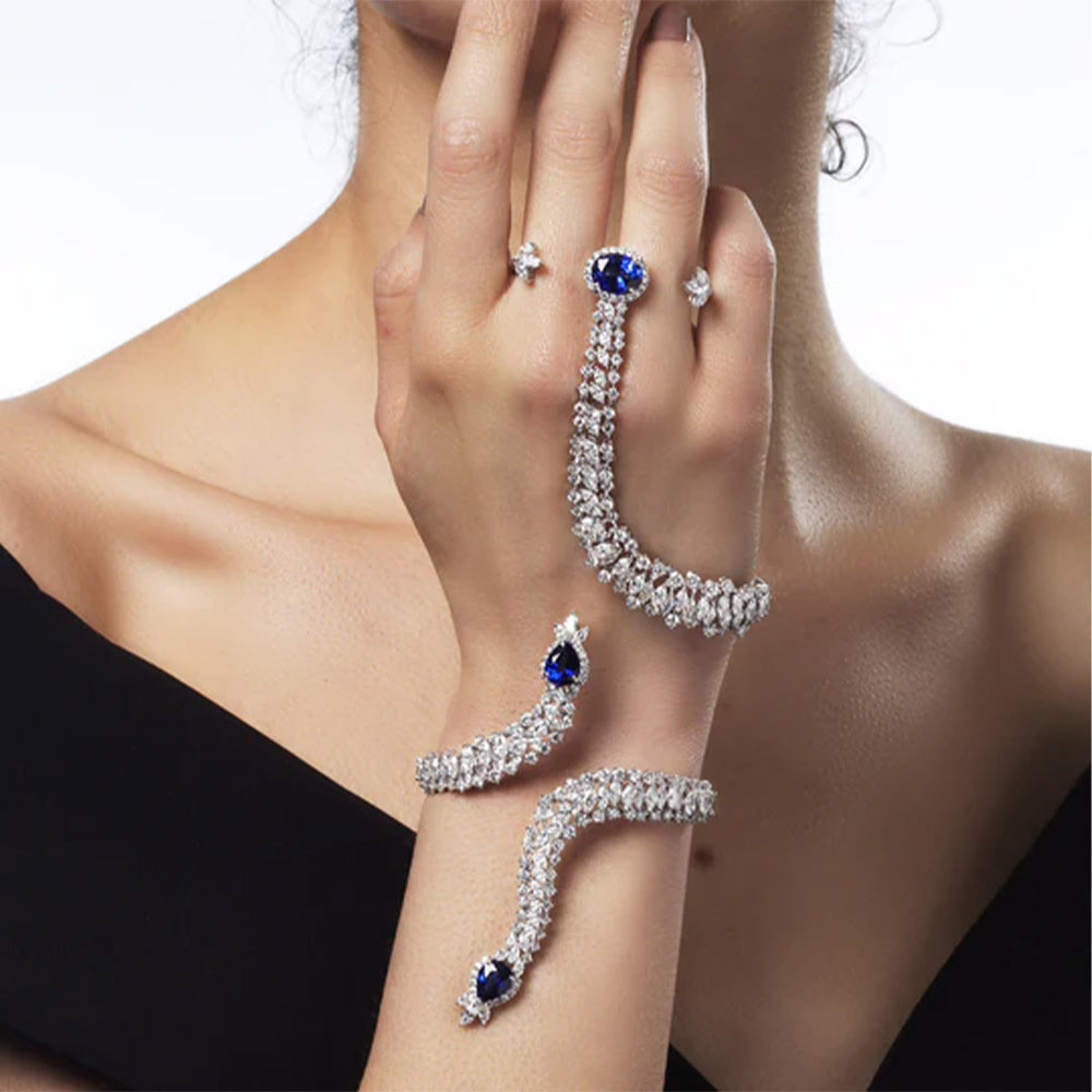 Ethnic Fashion India - Braccialetto a forma di serpente di
